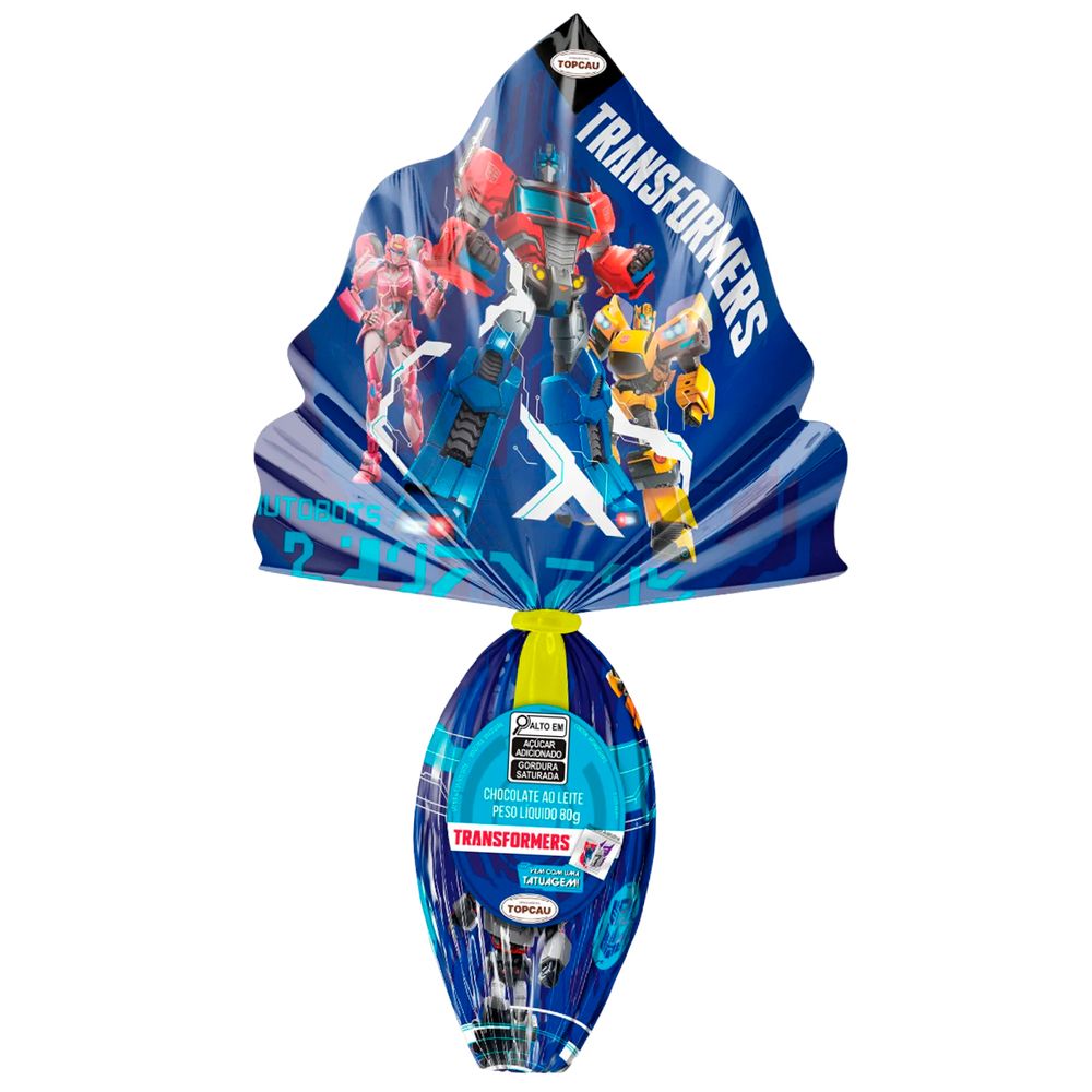 Ovo de Pascoa Transformers com Tatuagem 80g - TopCau-2-